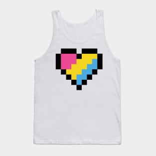 Pansexual heart Tank Top